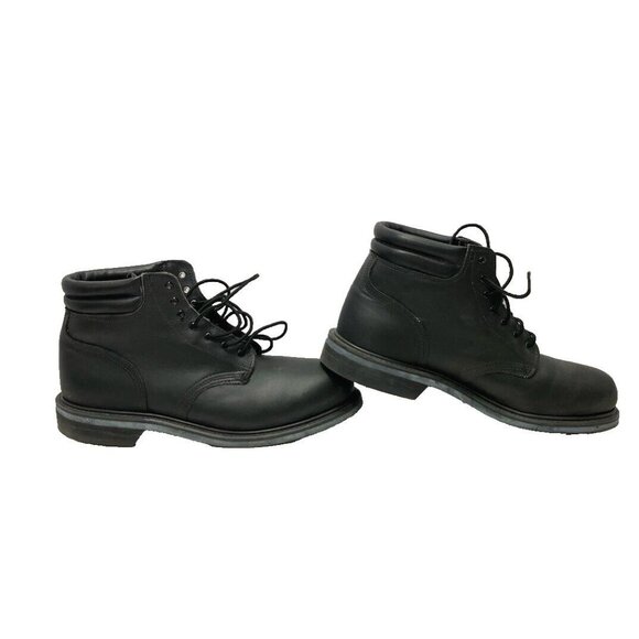 Bates Uniform Footwear Steel Toe Men Size 12M Black Leather 00932 NOS IN BOX - Picture 5 of 7